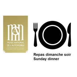 Package for Sunday afternoon and the gala dinner