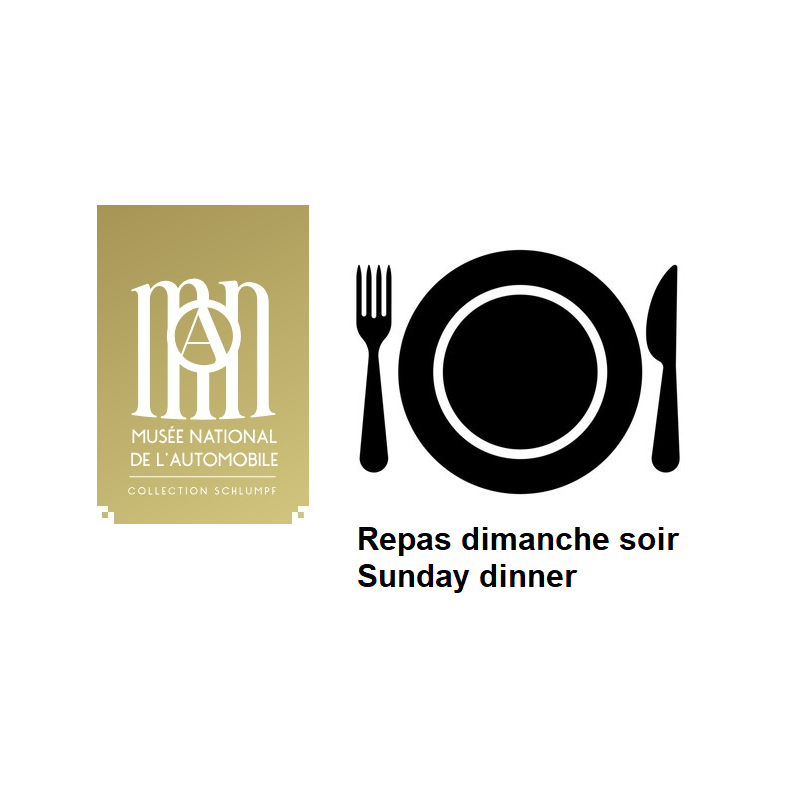 Forfait pour le dimanche après-midi et le repas de gala